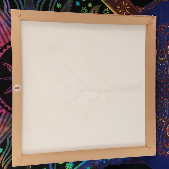 multi coloured heart tree print on canvas, - Picture 7 of 7